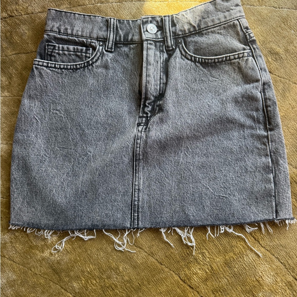 All Saints Denim Mini Skirt